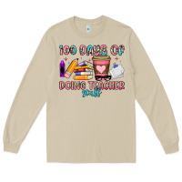 Mushroom 100 days of doing teacher stuff Long Sleeve Tee - Artiststas