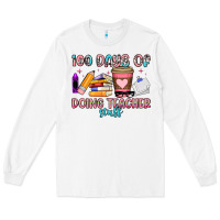 White 100 days of doing teacher stuff Long Sleeve Tee - Artiststas