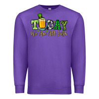 Purple Today we are all Irish Premium Sweatshirt - OliviaCreatesArt