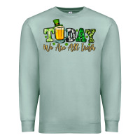 Seafoam Today we are all Irish Premium Sweatshirt - OliviaCreatesArt