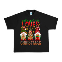Black Just a girl who loves Christmas Urban Heavy Tee - NancyCooperArtShop