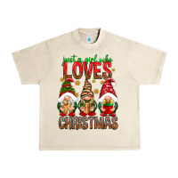 Sandshell Just a girl who loves Christmas Urban Heavy Tee - NancyCooperArtShop
