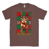 Chestnut merry christmas reindeer Classic Tee - MaliasSmallBusiness