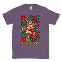 Lavender merry christmas reindeer Classic Tee - MaliasSmallBusiness