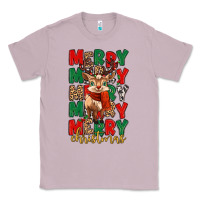 Lilac merry christmas reindeer Classic Tee - MaliasSmallBusiness