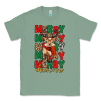 Sage merry christmas reindeer Classic Tee - MaliasSmallBusiness