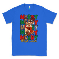 True Royal merry christmas reindeer Classic Tee - MaliasSmallBusiness