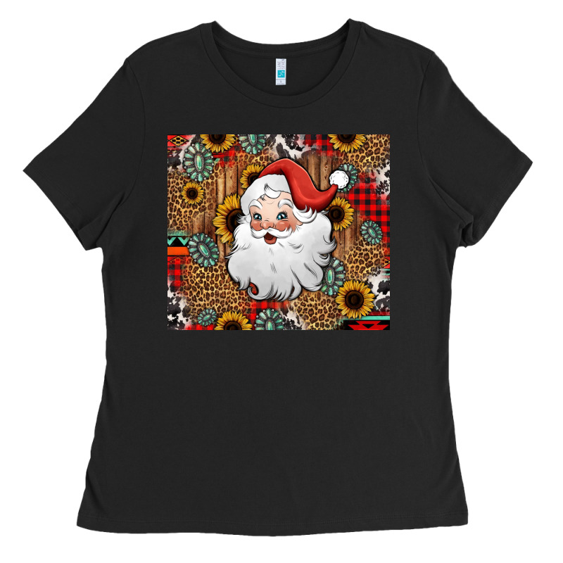 Western Santa Claus Ladies Tee by Jasminsmagicworld | Teevron