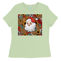Matcha western santa claus Ladies Tee - Jasminsmagicworld