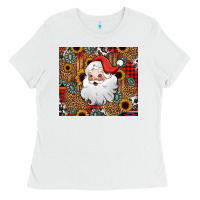 White western santa claus Ladies Tee - Jasminsmagicworld
