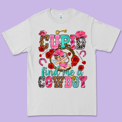 Cupid Find Me A Cowboy Premium Tee Designed By Nancycooperartshop