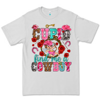 Dove Grey cupid find me a cowboy Premium Tee - NancyCooperArtShop