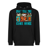 Black pray till the cows come home olivia Heavyweight Hoodie - OliviaCreatesArt