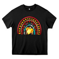 Black softball rainbow Heavy Core Tee - Artiststas
