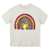 Cream softball rainbow Heavy Core Tee - Artiststas