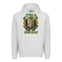 Dove Grey Sham rockin St. Patrick's Day Premium Hoodie - CowGirlArtShop