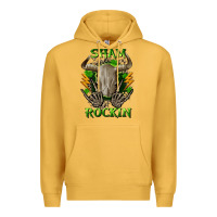 Mustard Sham rockin St. Patrick's Day Premium Hoodie - CowGirlArtShop
