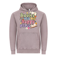 Vintage Zinc books are my happy place Vintage Hoodie - MaliasSmallBusiness