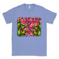 Colony Blue valentine's day cactus background Classic Tee - JahusDesignShop