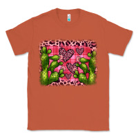 Copper valentine's day cactus background Classic Tee - JahusDesignShop