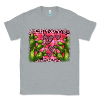 Heather Grey valentine's day cactus background Classic Tee - JahusDesignShop