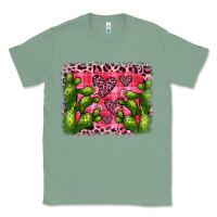 Sage valentine's day cactus background Classic Tee - JahusDesignShop