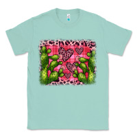 Seafoam valentine's day cactus background Classic Tee - JahusDesignShop
