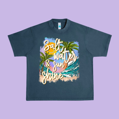 Salt Water Sunshine Urban Heavy Tee Designed By Jahusdesignshop
