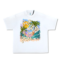White salt water sunshine Urban Heavy Tee - JahusDesignShop