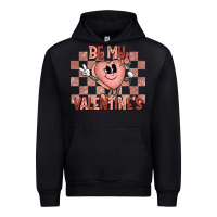Black Be My Valentines Urban Hoodie - CowhideDigitalArt