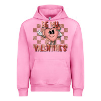 Fuchsia Pink Be My Valentines Urban Hoodie - CowhideDigitalArt