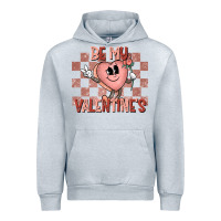 Heather Grey Be My Valentines Urban Hoodie - CowhideDigitalArt