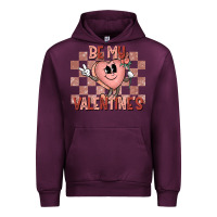 Mauve Wine Be My Valentines Urban Hoodie - CowhideDigitalArt