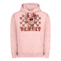 Pigment Salmon Be My Valentines Urban Hoodie - CowhideDigitalArt