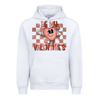 White Be My Valentines Urban Hoodie - CowhideDigitalArt
