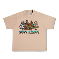 Burro Happy Holidays Trees Urban Heavy Tee - MaliasSmallBusiness