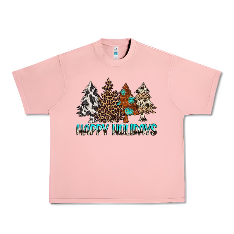 Happy Holidays Trees Urban Heavy Tee by MaliasSmallBusiness | Teevron