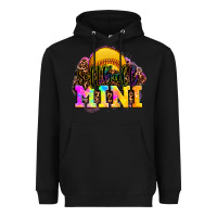 Black softball mini Heavyweight Hoodie - OliviaCreatesArt