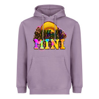 Lavender softball mini Heavyweight Hoodie - OliviaCreatesArt