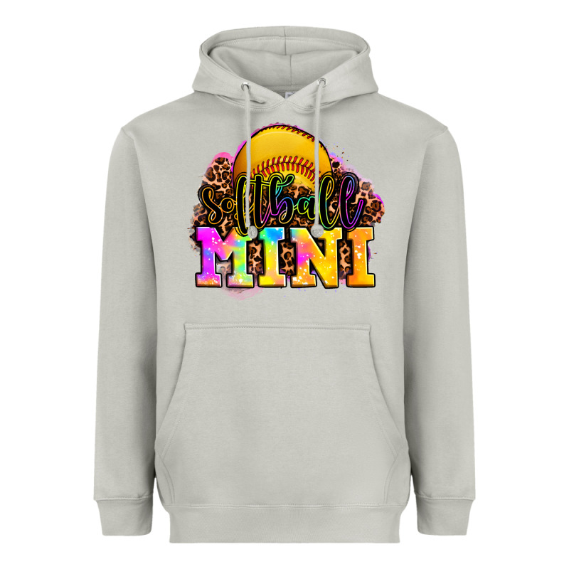 Softball Mini Heavyweight Hoodie by OliviaCreatesArt | Teevron