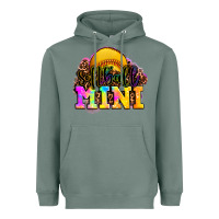 Sage softball mini Heavyweight Hoodie - OliviaCreatesArt