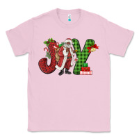 Bubblegum Pink Joy Black Santa Classic Tee - MaliasSmallBusiness