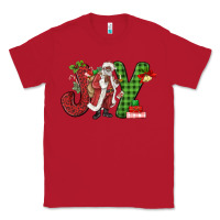 Red Joy Black Santa Classic Tee - MaliasSmallBusiness