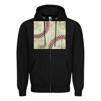 Black dirty baseball pattern Zipper Hoodie - TumblerDesignByShophia