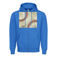 True Royal dirty baseball pattern Zipper Hoodie - TumblerDesignByShophia