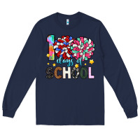 Navy 100 days of school Long Sleeve Tee - Artiststas