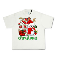 Pistachio My 1st. Christmas with cute snowman Urban Heavy Tee - NancyCooperArtShop