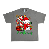 Tornado My 1st. Christmas with cute snowman Urban Heavy Tee - NancyCooperArtShop