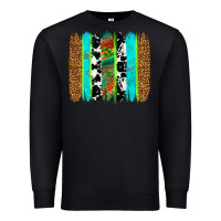 Black western brushstrokes Premium Sweatshirt - OliviaCreatesArt