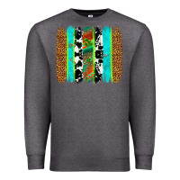 Charcoal Heather western brushstrokes Premium Sweatshirt - OliviaCreatesArt